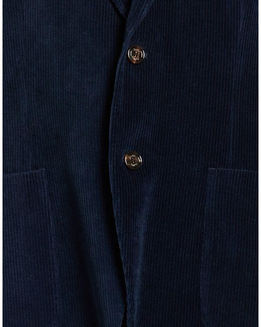 Moorer Blue Blazer Cotton, Polyamide for men