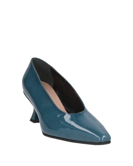 Bruglia Blue Pumps Leather