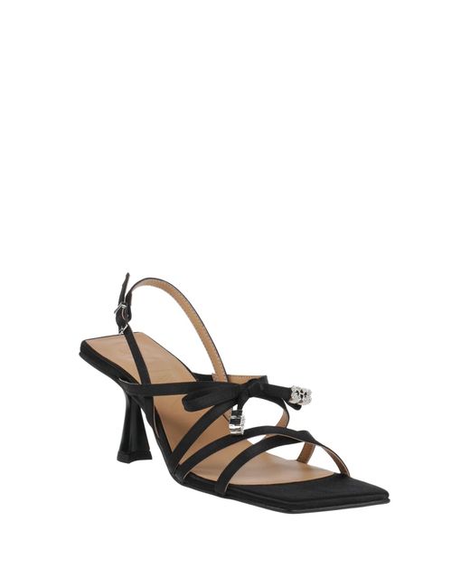 Ganni Metallic Sandals