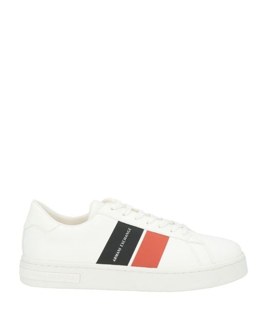 ARMANI EXCHANGE White Sneakers Polyester, Polyurethane for men
