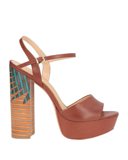 Vicenza Pink Sandals Leather