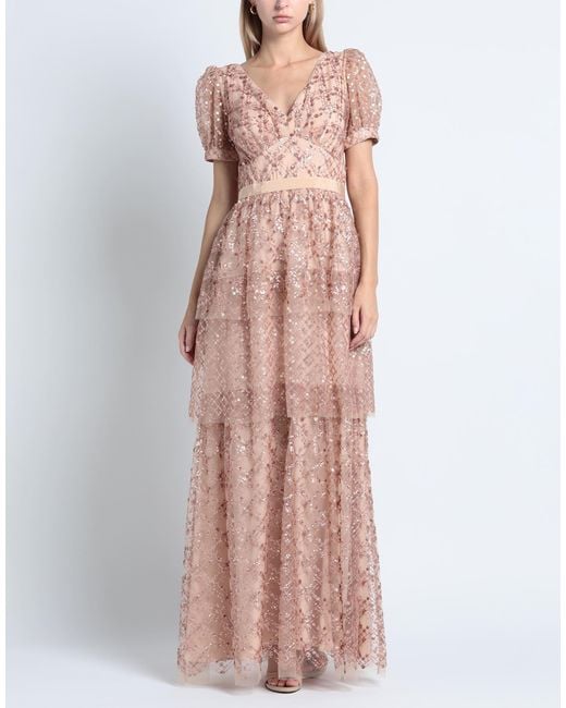 Self-Portrait Pink Maxi Dress