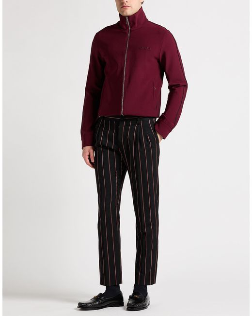 Dolce & Gabbana Black Pants Polyester, Virgin Wool, Cotton, Elastane for men