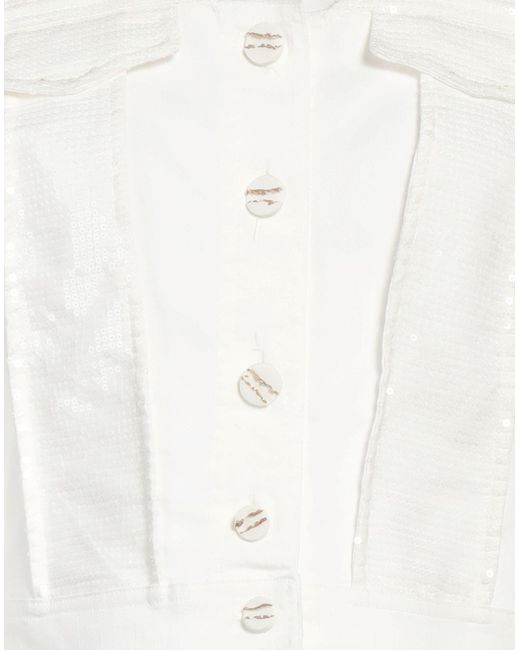 ELISA CAVALETTI by DANIELA DALLAVALLE White Denim Outerwear