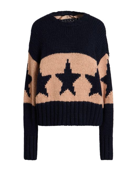 N°21 Blue Sweater Acrylic, Alpaca Wool, Polyamide, Wool