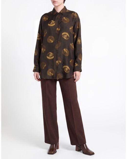 Uma Wang Black Dark Shirt Viscose, Cupro
