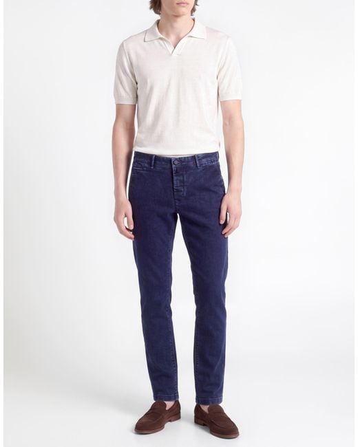 Jacob Cohen Blue Jeans Cotton, Elastomultiester for men