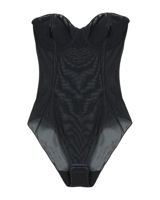 Oseree Black Lingerie Bodysuit