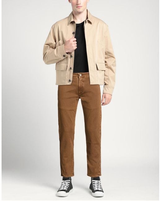 DW DENIM WORLD Brown Jeans for men