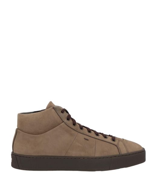 Santoni Brown Trainers for men