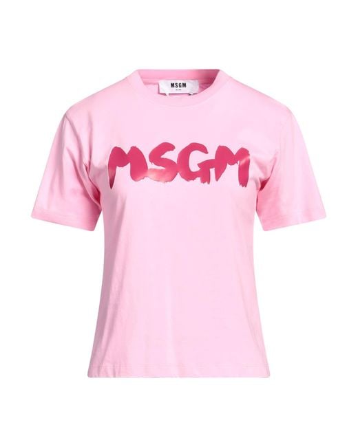 T-shirt di MSGM in Pink