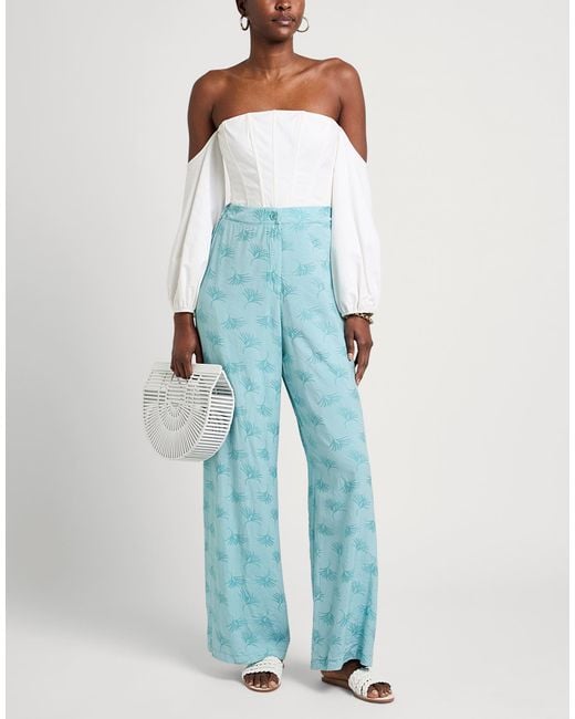 Dixie Blue Pants Viscose, Polyester