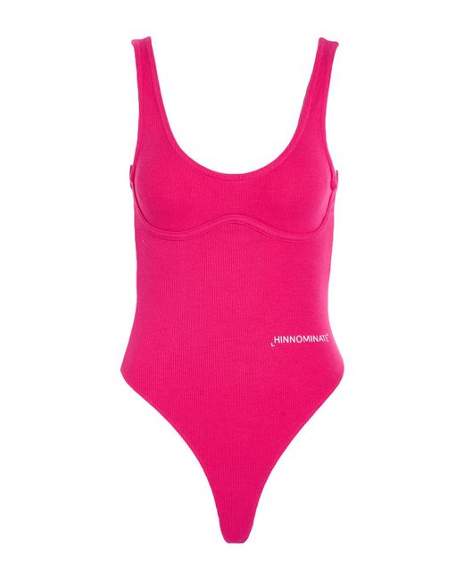 hinnominate Pink Fuchsia Bodysuit Cotton, Elastane