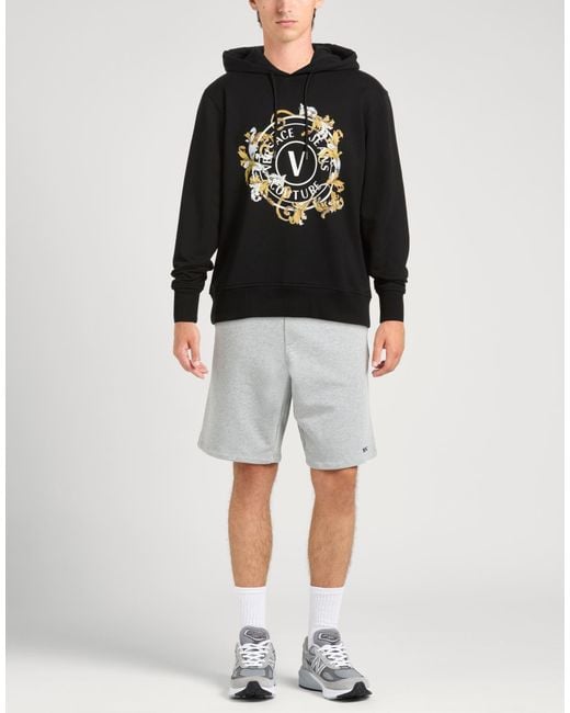 Versace Jeans Couture Black Sweatshirt Cotton for men