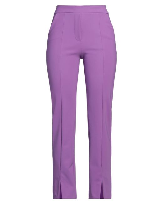 La Petite Robe Di Chiara Boni Purple Trouser