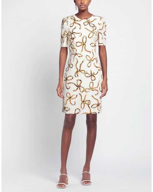 Boutique Moschino Metallic Short Dress