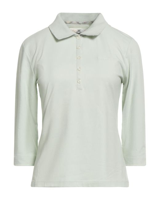 Barbour Gray Dress Tartan Light Polo Shirt Cotton, Elastane