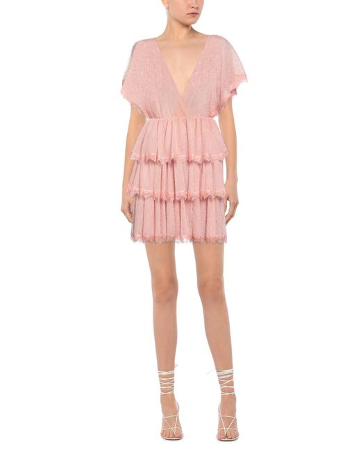 Berna Pink Mini Dress Viscose, Polyamide