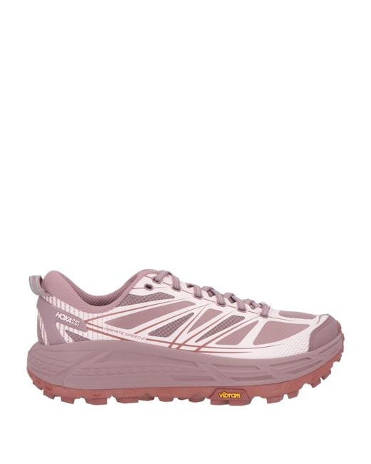 Hoka One One Pink Mauve Sneakers Synthetic Material, Textile Fibers