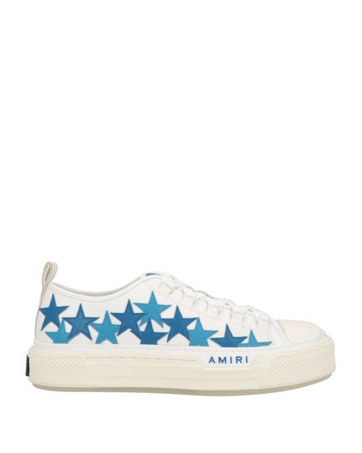 Amiri Blue Sneakers Leather, Textile Fibers for men