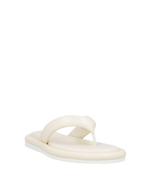 Gia Borghini White Thong Sandal