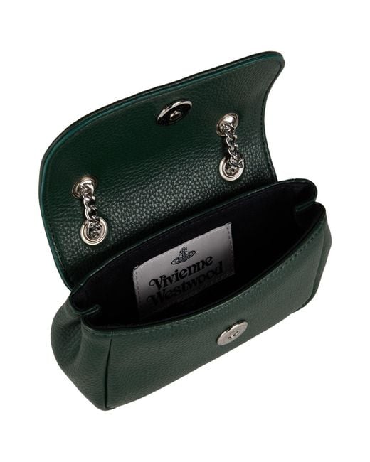 Vivienne Westwood Green Shoulder Bag Textile Fibers