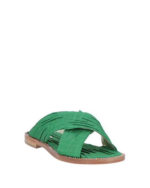 Emanuela Caruso Green Sandals