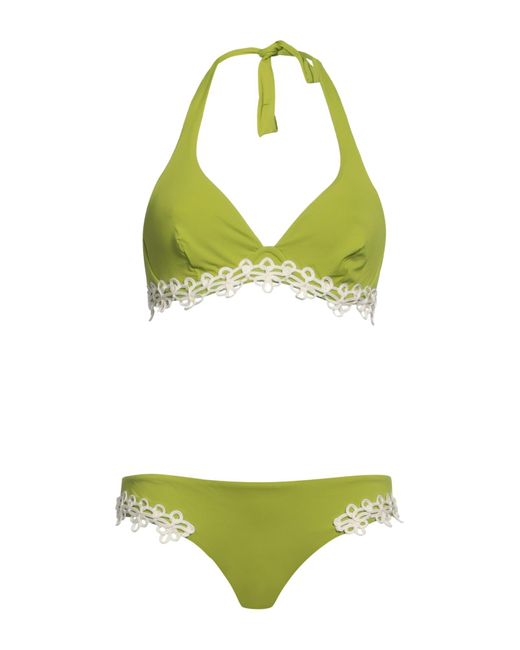 Raffaela D'angelo Green Bikini