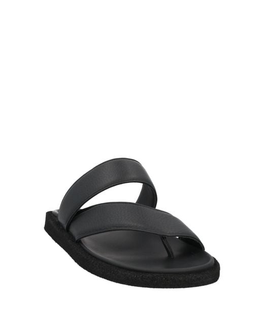 Officine Creative Black Thong Sandal for men