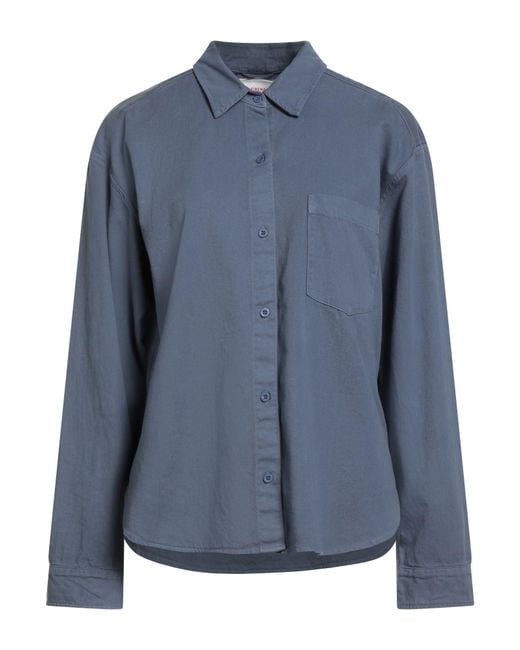 Xirena Blue Shirt Cotton