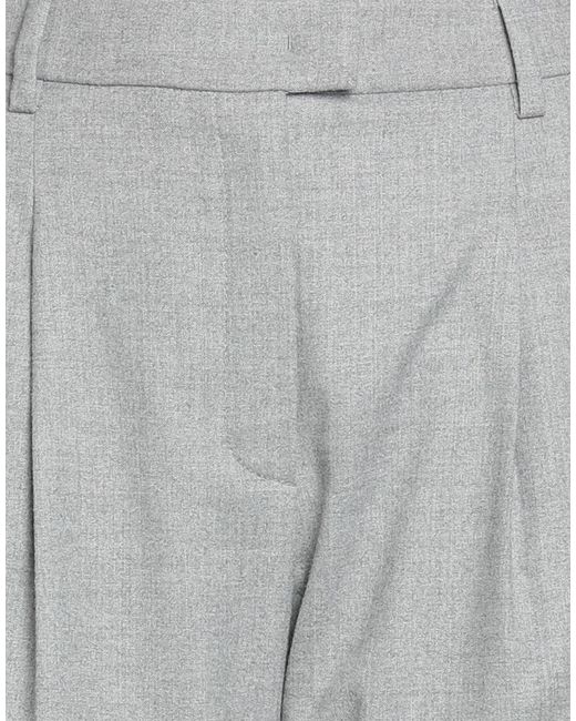 Seductive Gray Light Pants Wool, Polyester, Viscose, Elastane