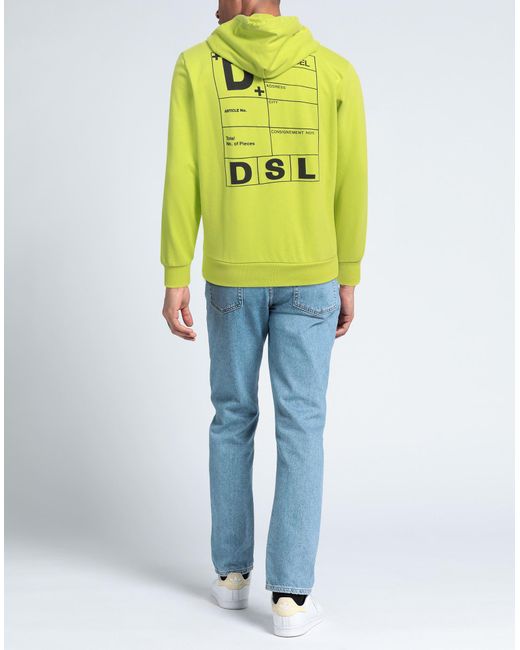 DIESEL Yellow Sweatshirt for men