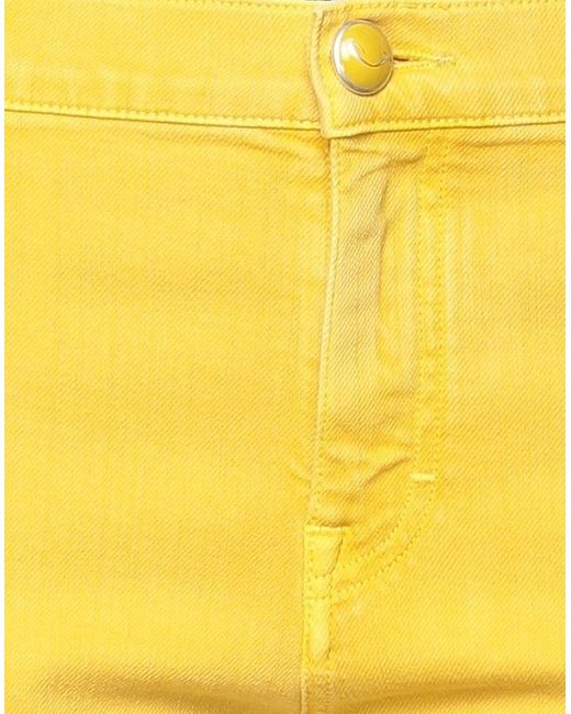 Jacob Coh?n Yellow Light Jeans Cotton, Elastane