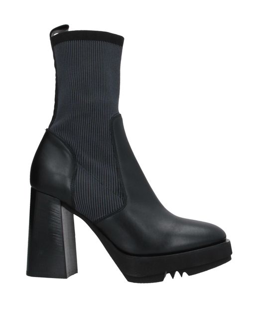 Laura Bellariva Black Ankle Boots