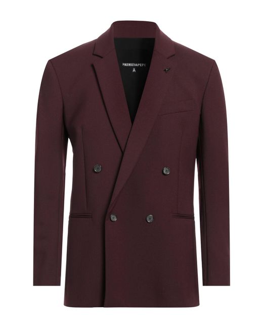 Patrizia Pepe Purple Blazer for men