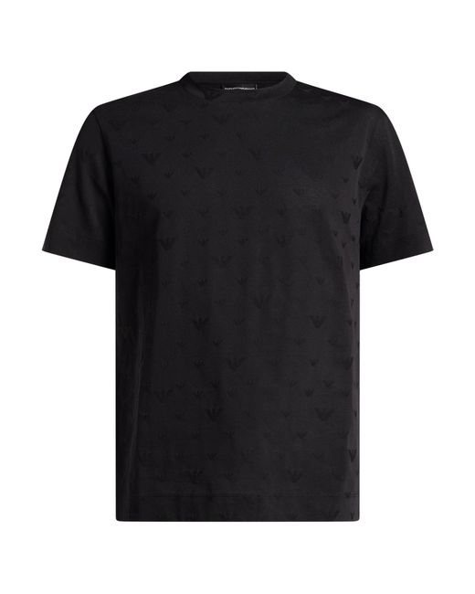 Emporio Armani Black T-Shirt Cotton for men