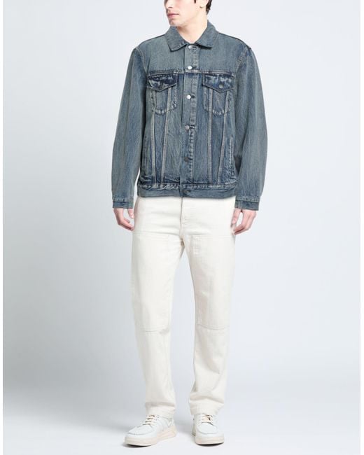 DOMREBEL Blue Denim Outerwear for men