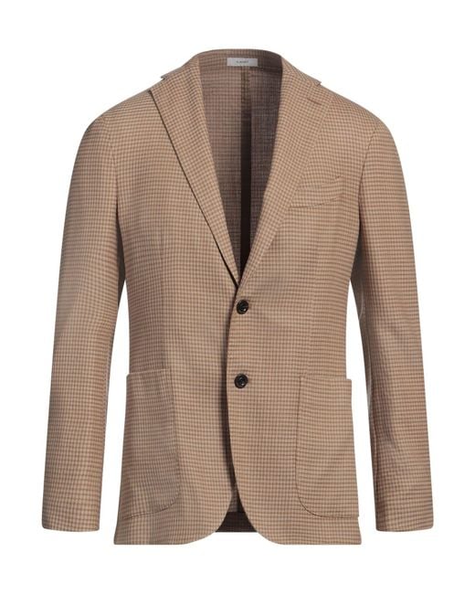 Boglioli Brown Camel Blazer Virgin Wool, Polyester for men