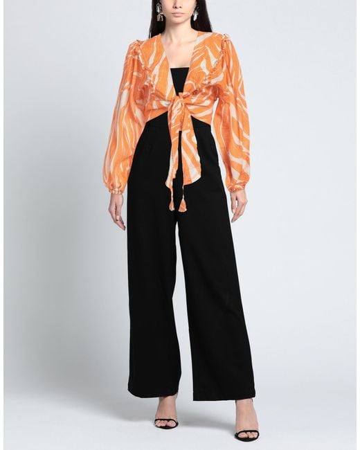 Pearl & Caviar Orange Shirt Ramie