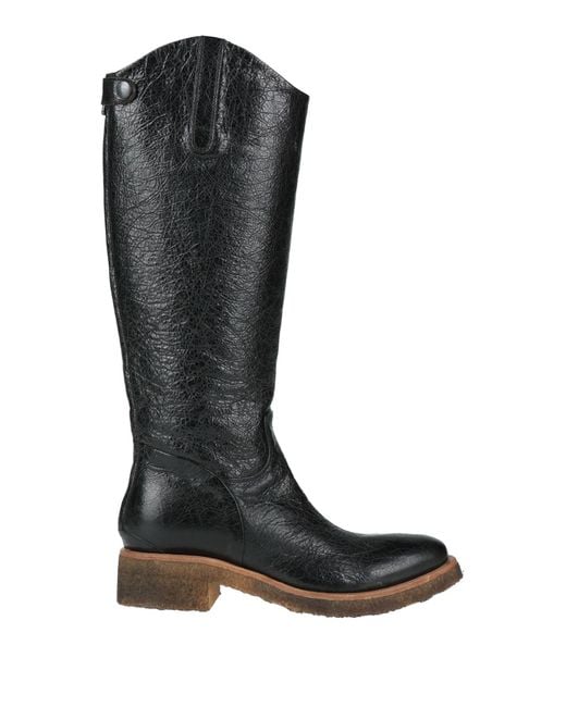 Rocco P Black Boot Leather