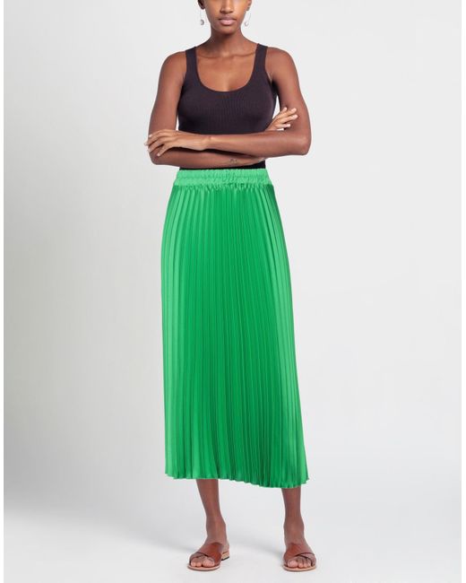 Berna Green Midi Skirt