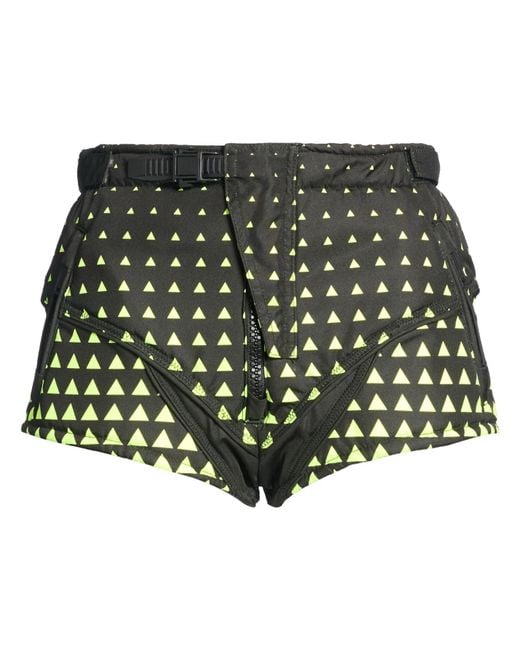 DSquared² Green Shorts & Bermuda Shorts Polyester, Polyurethane
