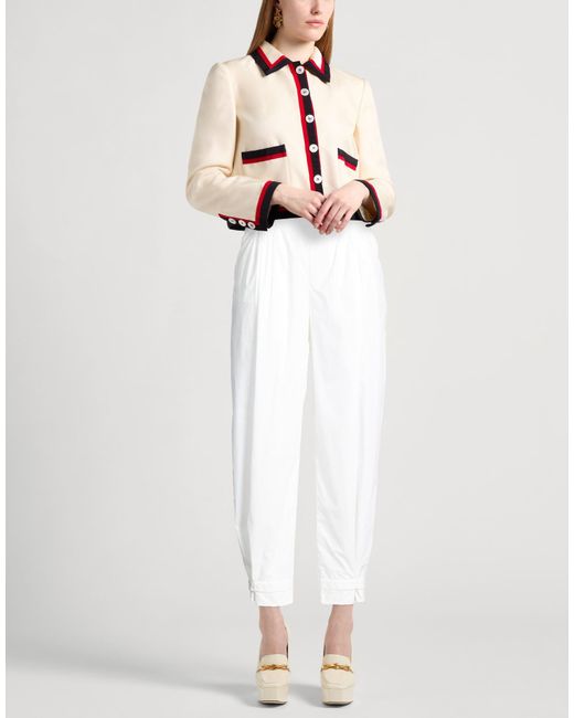 Alberta Ferretti White Pants Cotton