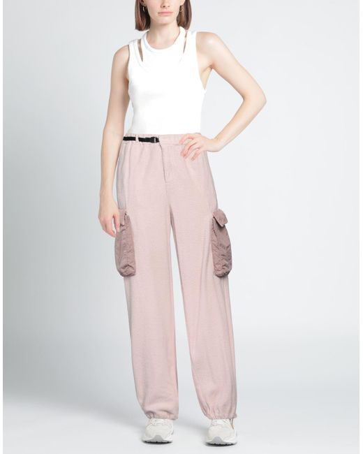 White Sand Pink Blush Pants Cotton