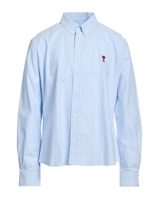 AMI Blue Shirt Cotton for men