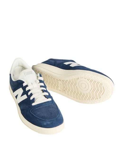 New Balance Blue Ct500 Sneakers Leather, Textile Fibers for men