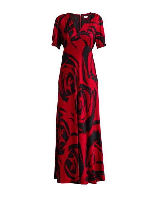 Diane von Furstenberg Red Maxi Dress