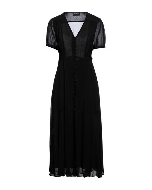 The Kooples Black Midi Dress