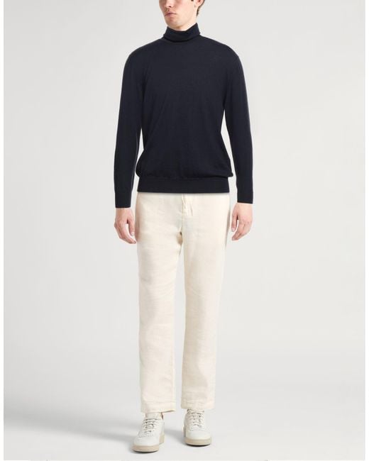 Boglioli Blue Turtleneck for men