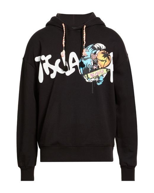 DISCLAIMER Black Sweatshirt Cotton for men